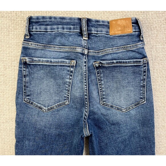 BKE Billie Slim Fit High Rise Skinny Jeans Women's 25 Distressed Blue Denim - Picture 4 of 12